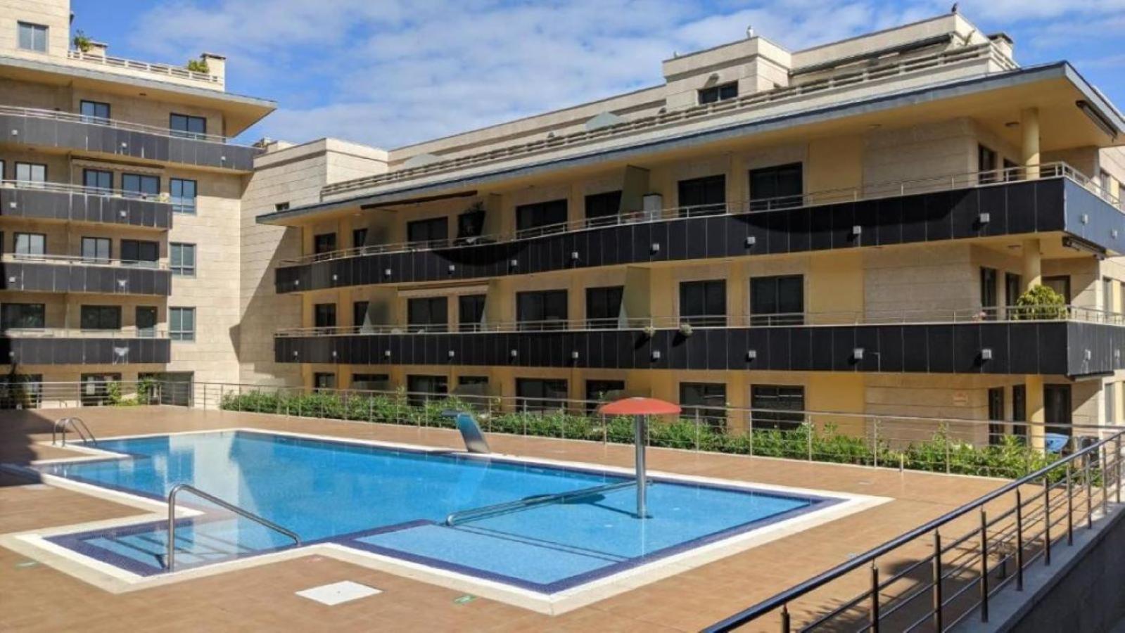 Apartamento En Urbanizacion Con Piscina En Playa De Silgar Sanxenxo Luaran gambar